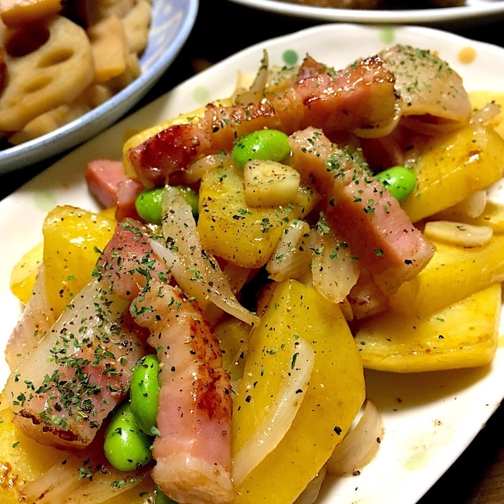 ジャーマンポテトです☆シンプル素材で作る安定の味♪